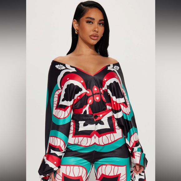 Fashion Nova NWT Wide leg pant set - Picture 3 of 3